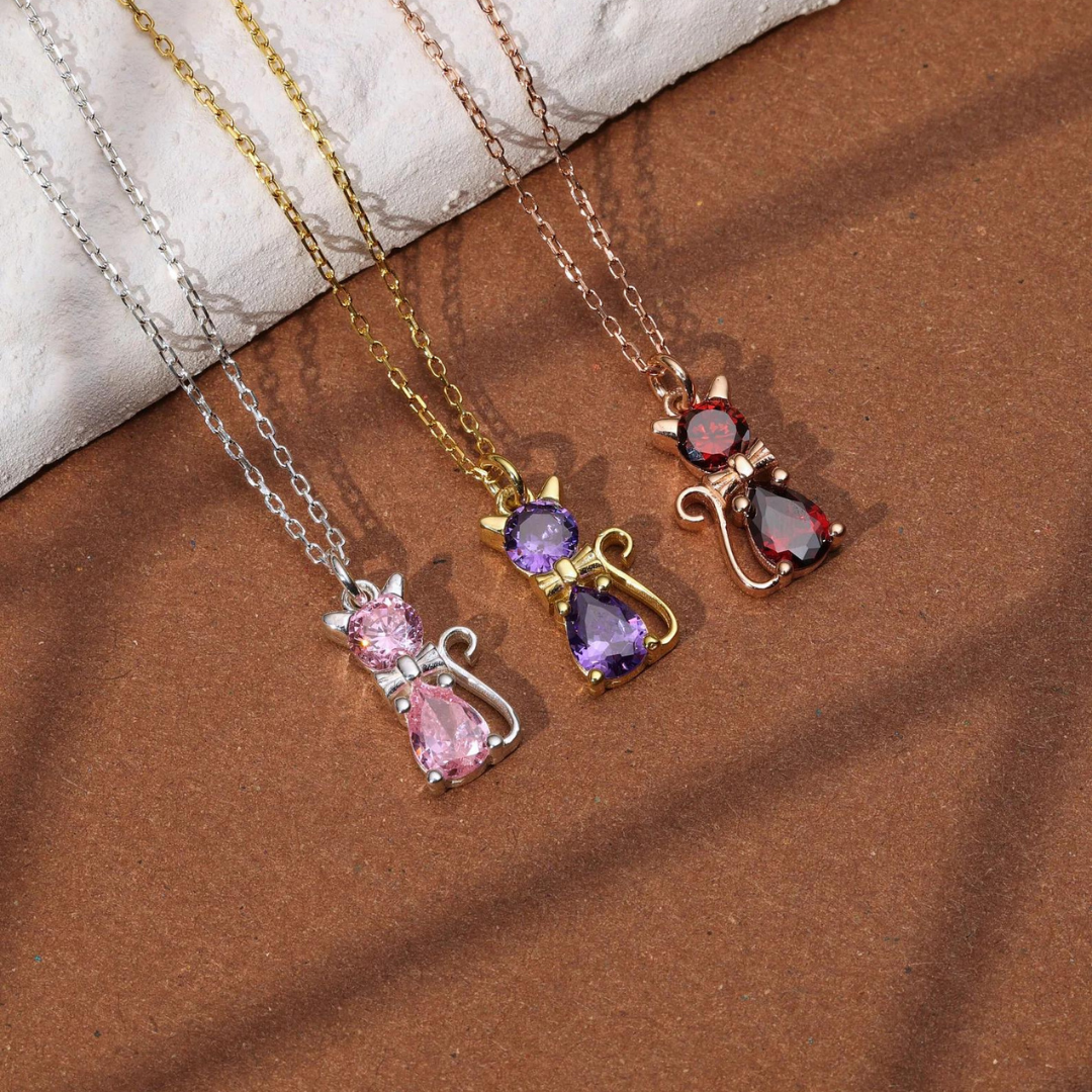 Custom Pet Birthstone Necklace