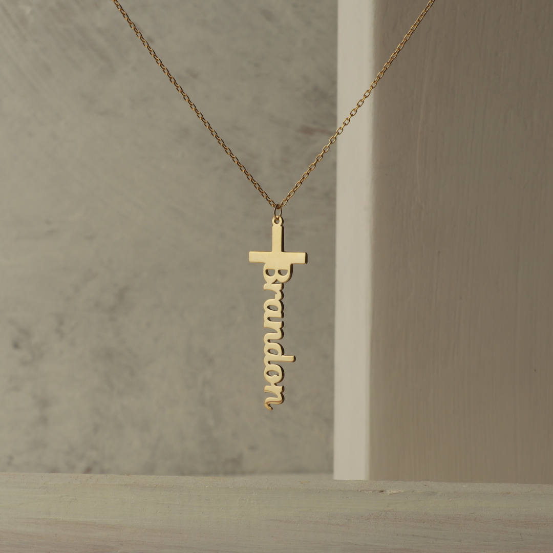 Personalized Cross Necklace