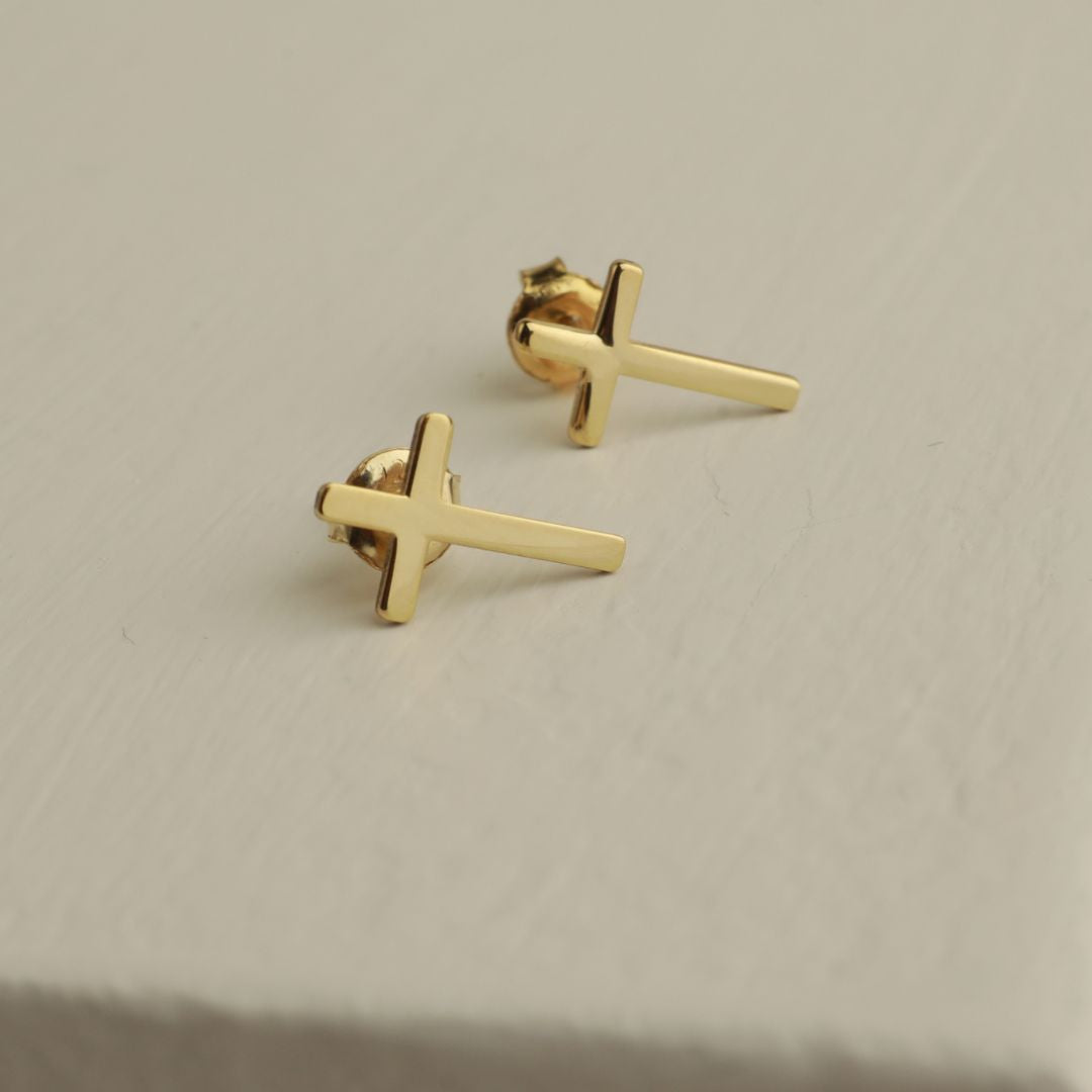 Cross Stud Earrings