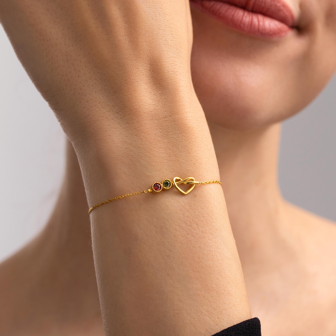Ties of the Heart Birthstone Bracelet