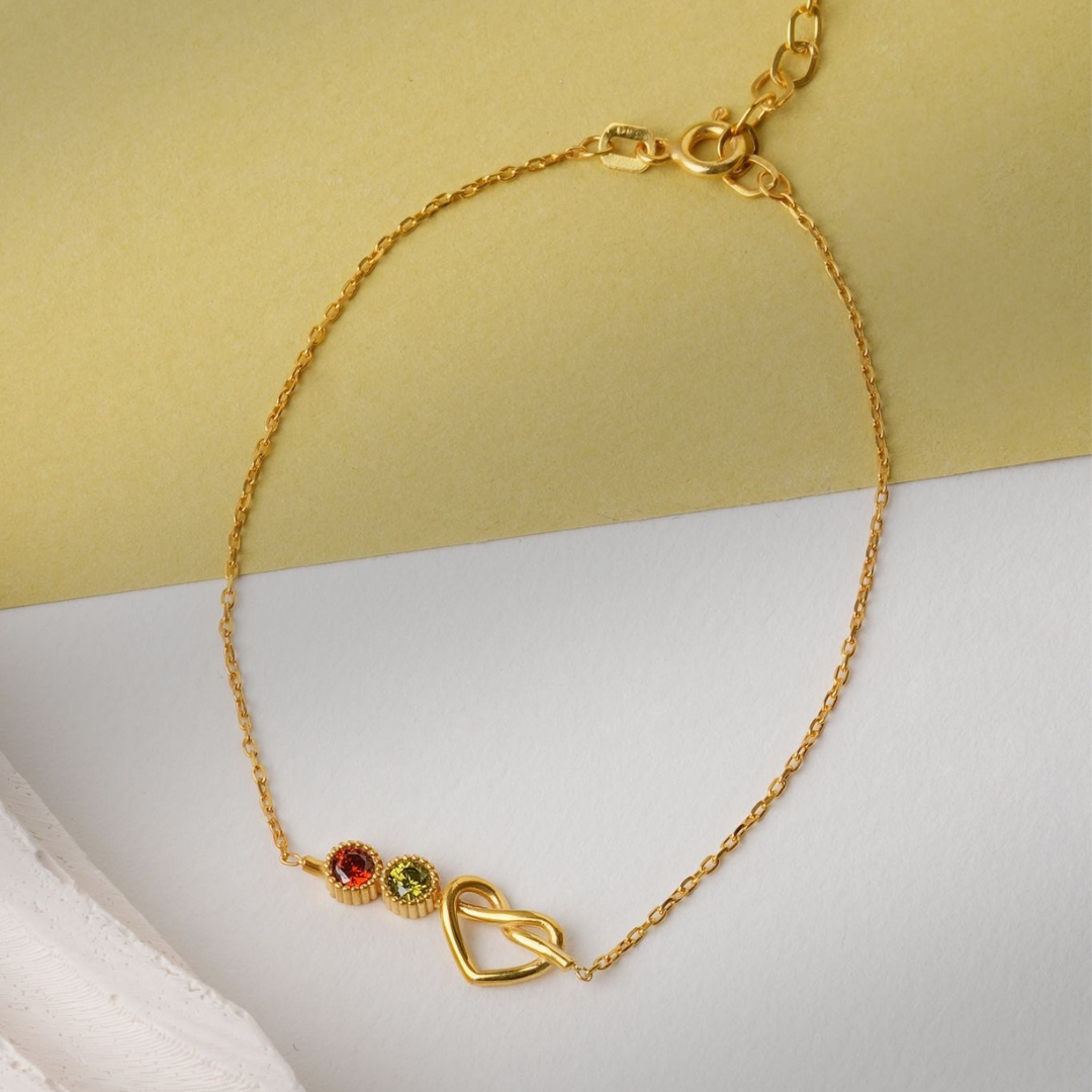 Ties of the Heart Birthstone Bracelet