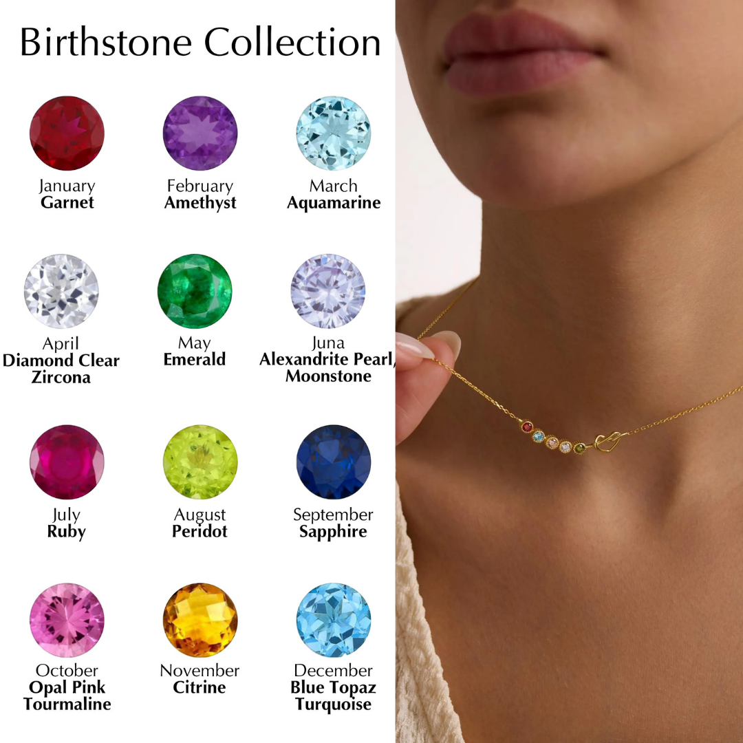 Ties of Heart Birthstone Necklace