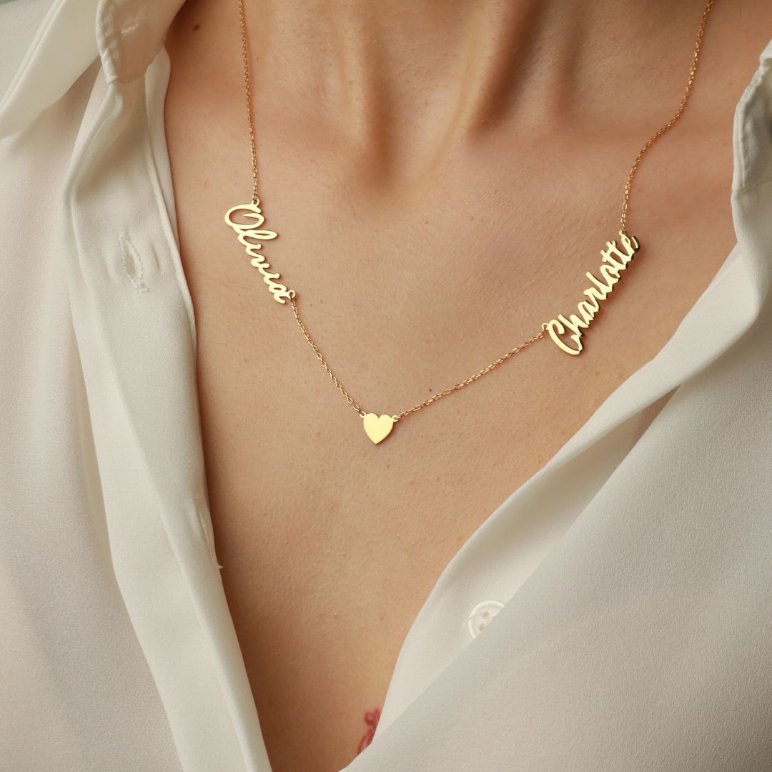 Personalized Heart Name Necklace