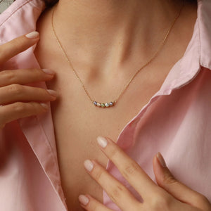 Family Birthstone Necklace