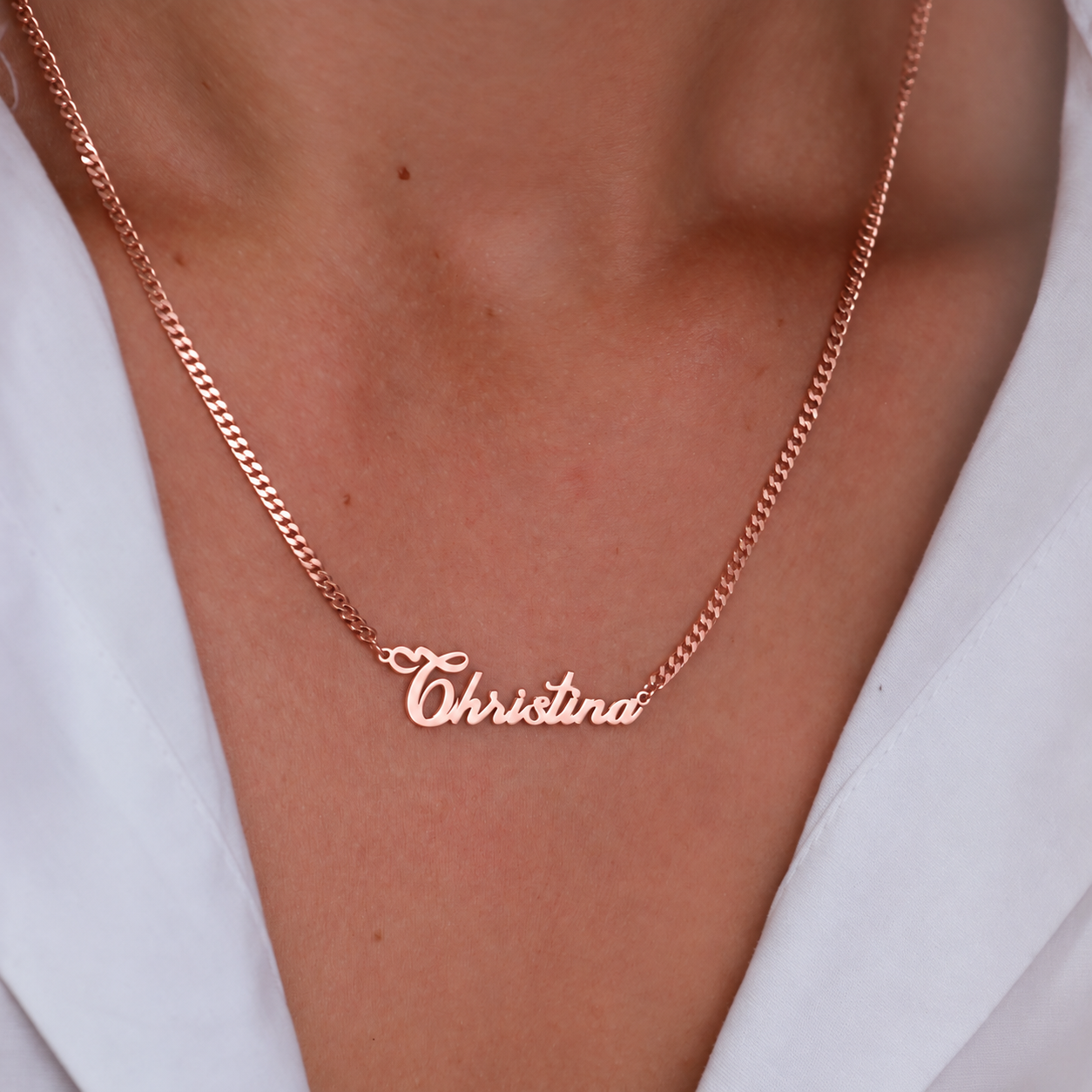 Personalized Name Necklace - 14K Rose Gold Filled