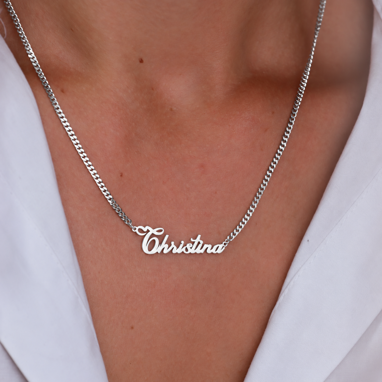 Personalized Name Necklace - 925 Sterling Silver