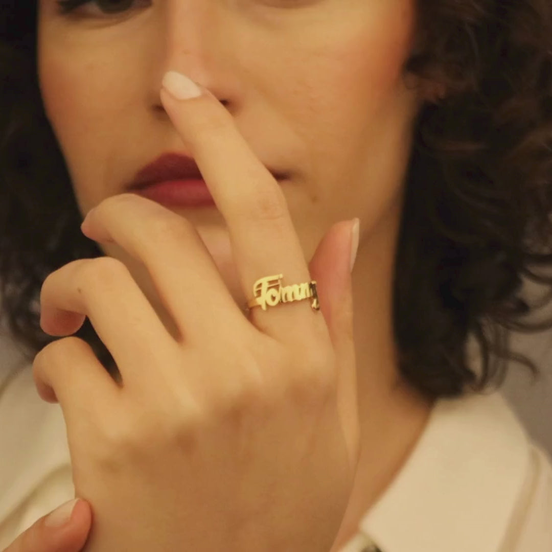 Personalized Name Ring for Women
