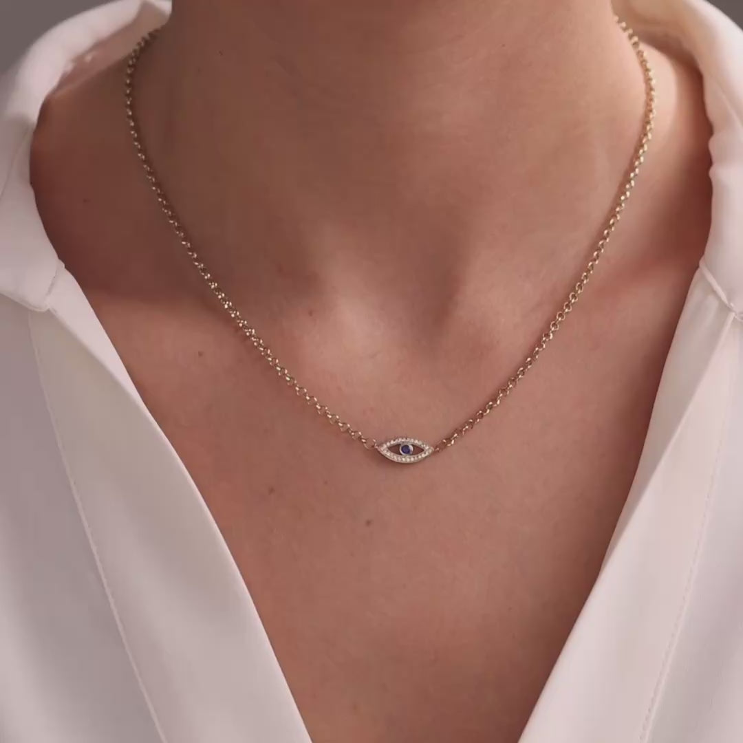 Personalized Evil Eye Necklace